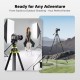 Cayer BV01 Compact Video Tripod, 65" Twin Tube Fluid Head 13.2 Lb